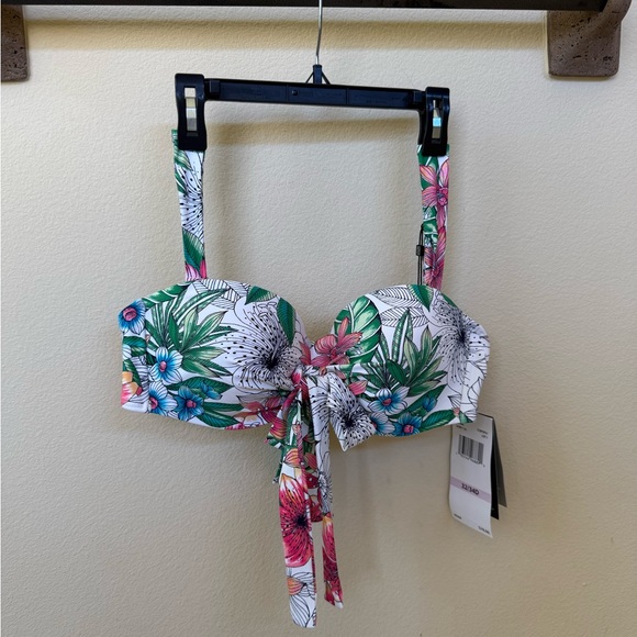 Coco Reef Other - NWT Coco Reef Floral Strapless Bikini Top